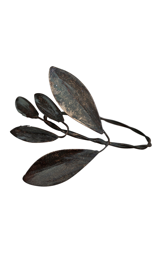 Small Antique Leaves Napkin Ring