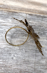 Antique Napkin Ring w/ Intricate Leaves
