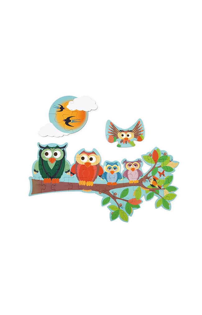 2 sided puzzle - Owl Day/Night