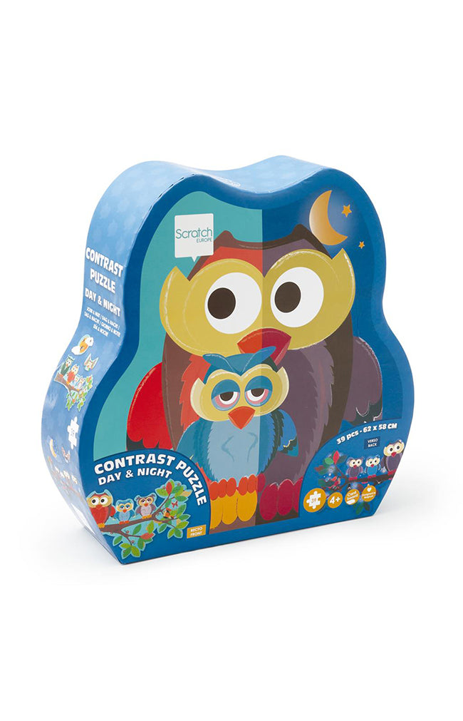 2 sided puzzle - Owl Day/Night