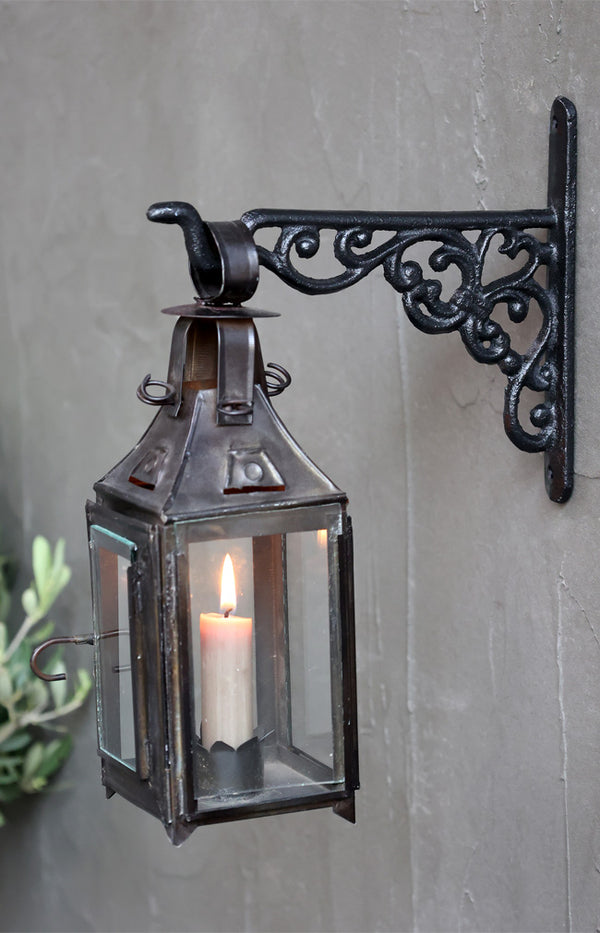 Wall Hanger for lanterns - antique black
