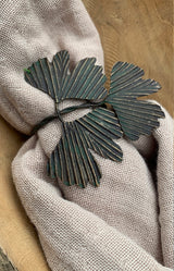 Antique Leaves Napkin Ring