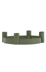 Advent candle holder dusty green