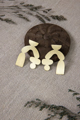 Bertille Earrings - Brass