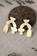 Bertille Earrings - Brass