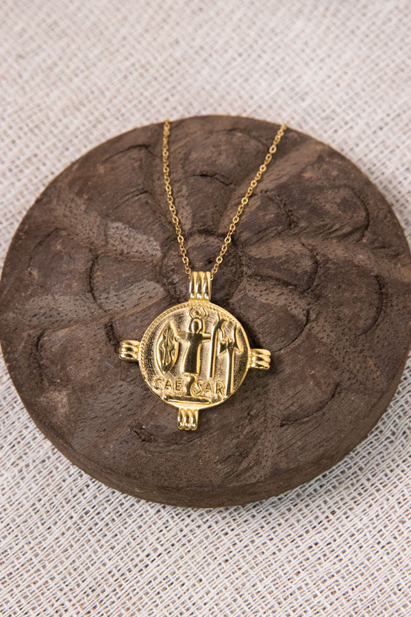 Rosetta Long Steel Necklace