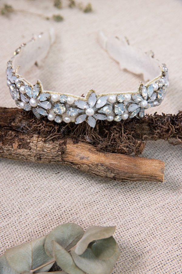 Inara Beaded Headband - Sage