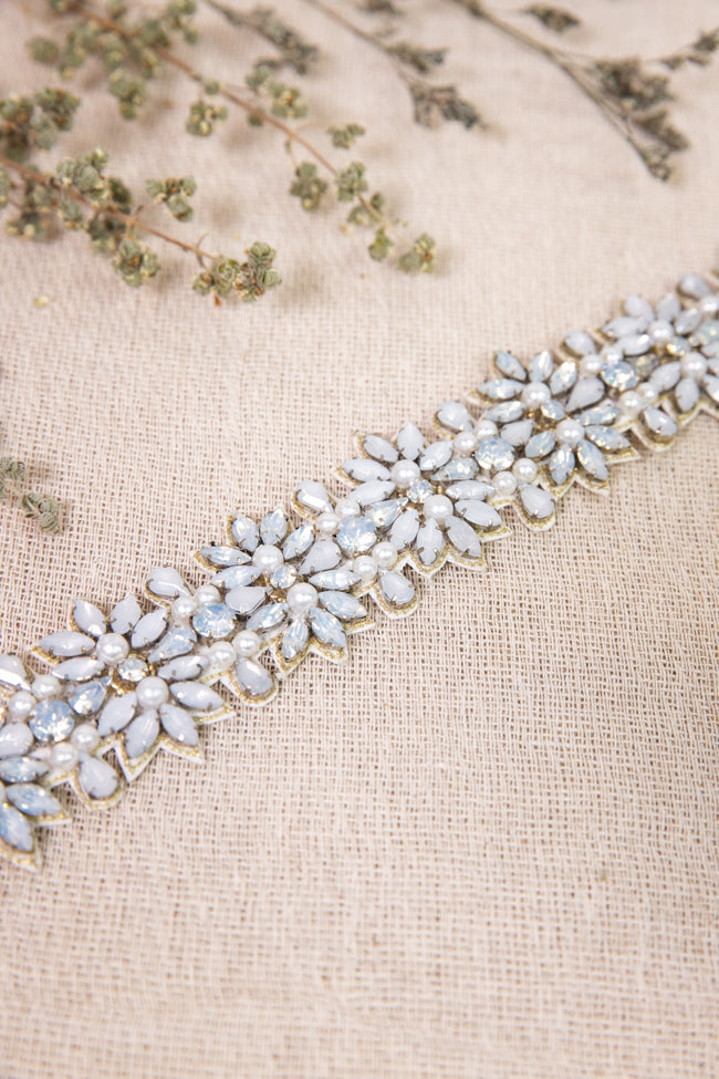 Azalea Beaded Belt - Sage