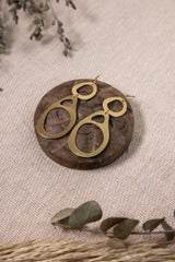 Laine Earrings - Brass