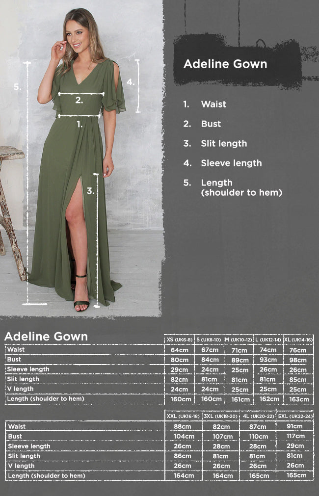 Adeline Gown - Olive