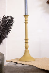 FREJA Candle holder - Mustard - 13xH36 cm
