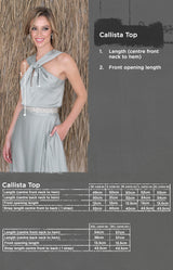 Calista Printed Top - Rust