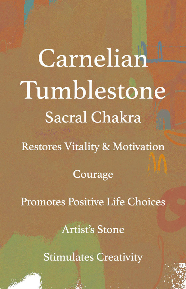 Carnelian Botswana Tumbled Stone