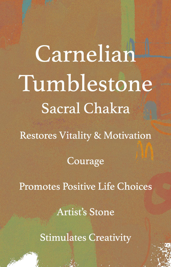 Carnelian Botswana Tumbled Stone