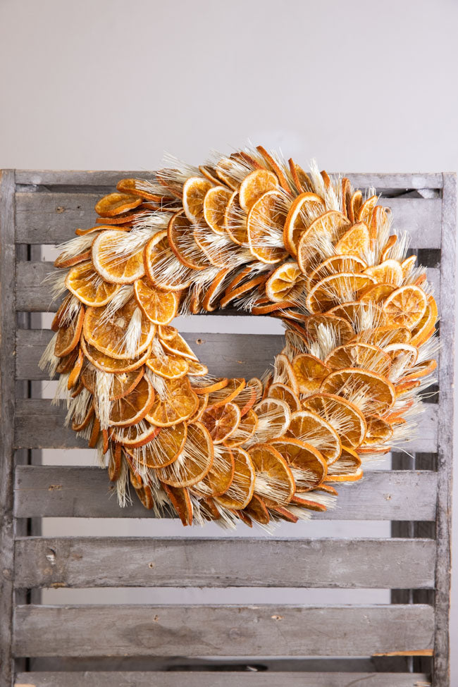 Orange Slices Triticum Wreath D30.0cm