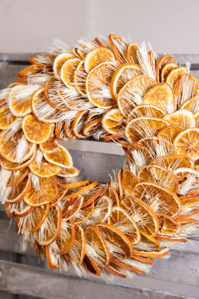 Orange Slices Triticum Wreath D30.0cm