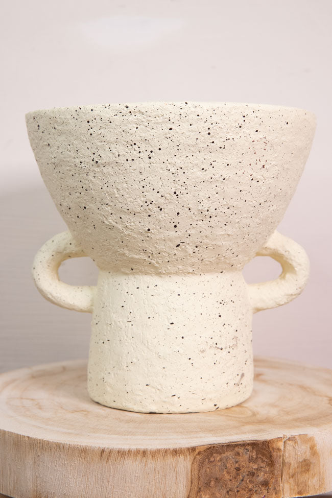 Mila Cement Pot White