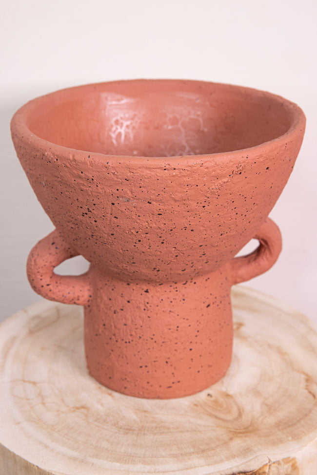 Mila Cement Pot Peach