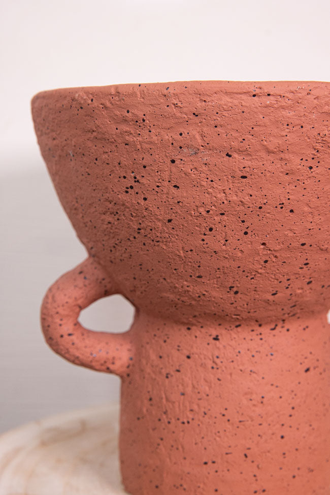 Mila Cement Pot Peach
