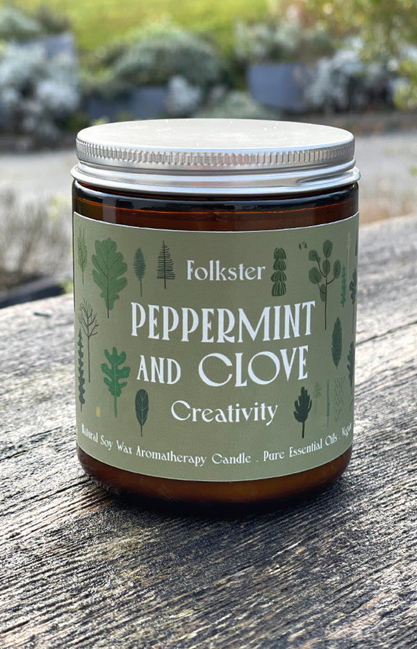 Aromatherapy Candle - Creativity (Peppermint & Clove)