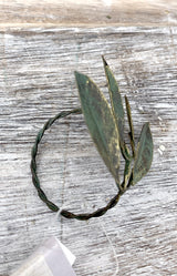 Small Antique Leaves Napkin Ring