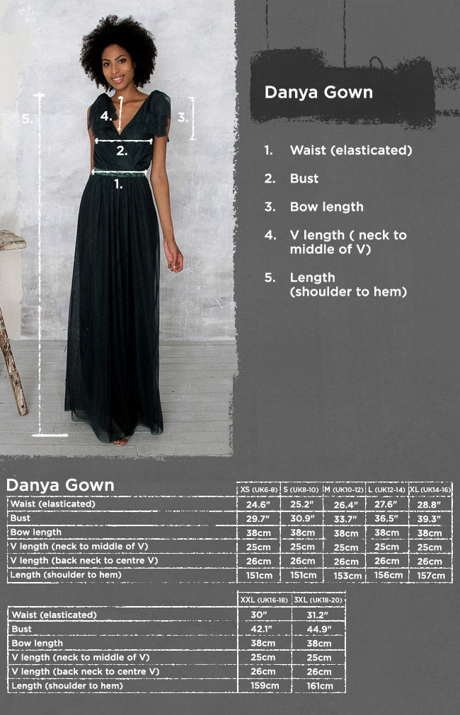 Danya Tulle Gown - Forest Green