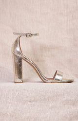 Delilah Heels - Textured Gold