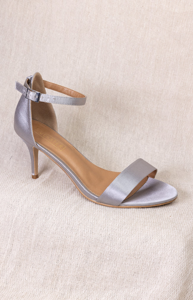 Cassie Heels - Antique Silver
