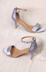 Cassie Heels - Antique Silver