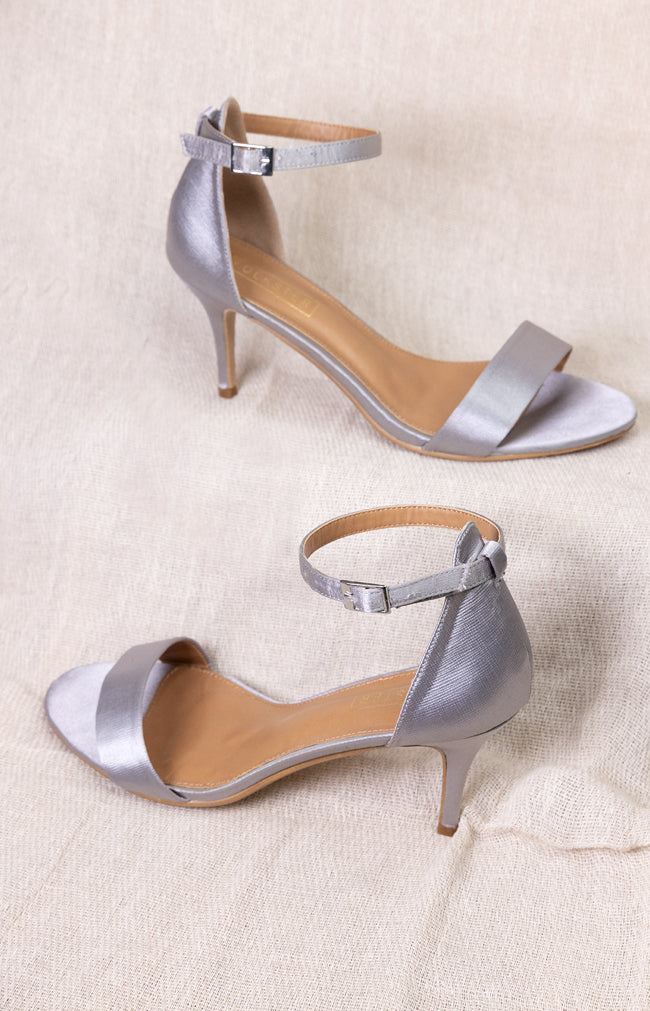 Cassie Heels - Antique Silver