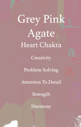 Grey & Pink Agate Tumblestone