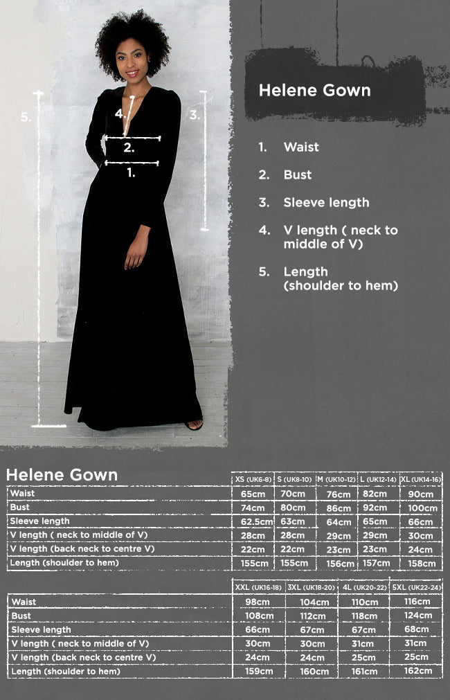 Helene Velvet Gown - Black