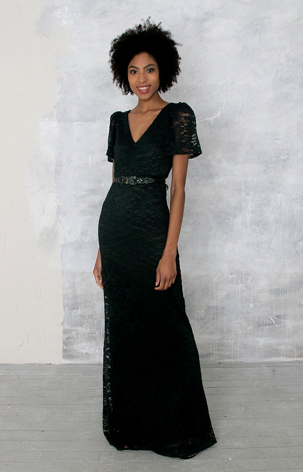 Clover Gown - Forest Green