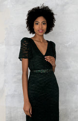 Clover Gown - Forest Green