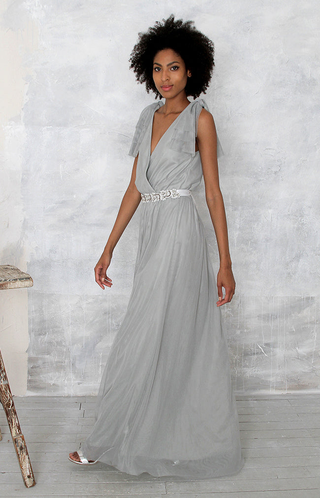 Danya Tulle Gown - Sage Green