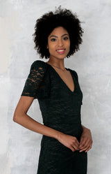 Clover Gown - Forest Green