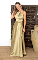 Lopez Satin Top - Sand