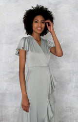 Rowe High/Low Gown - Sage