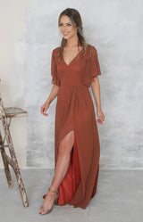 Adeline Gown - Rust