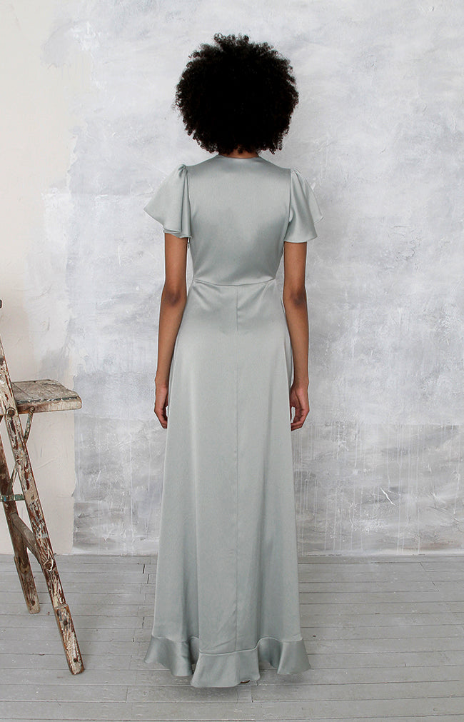 Rowe High/Low Gown - Sage