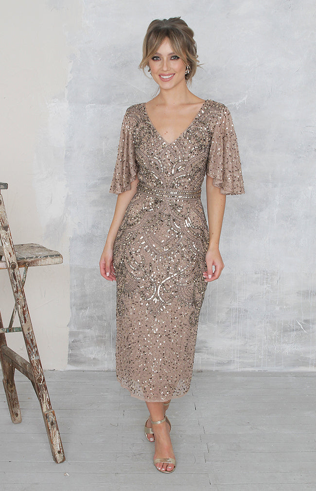 Gwen Dress - Antique Gold