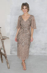 Gwen Dress - Antique Gold