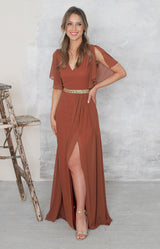 Adeline Gown - Rust
