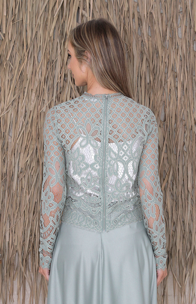 Siofra Top - Sage Green