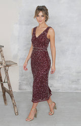Seraphina Dress - Burgundy