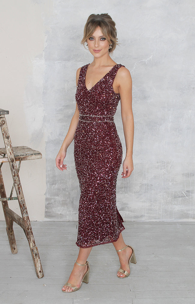 Seraphina Dress - Burgundy