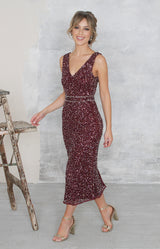 Seraphina Dress - Burgundy