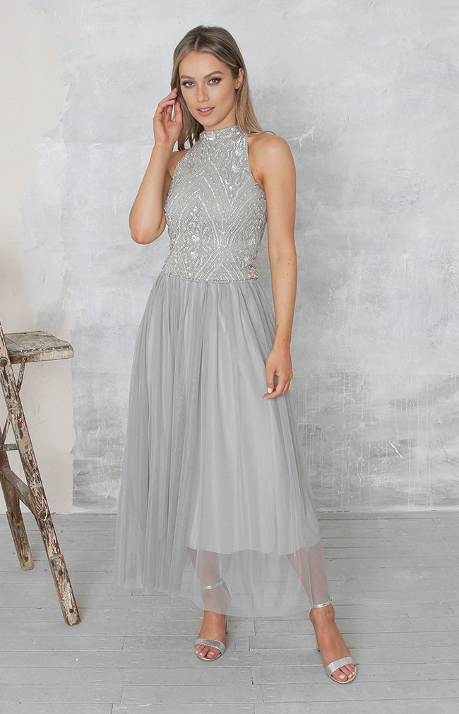 Miley Tulle Midi Skirt - Sage