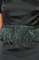 Feather Belt - Forest Green