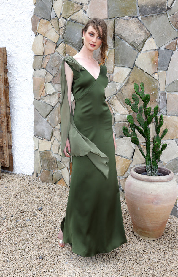 Azula Gown - Olive
